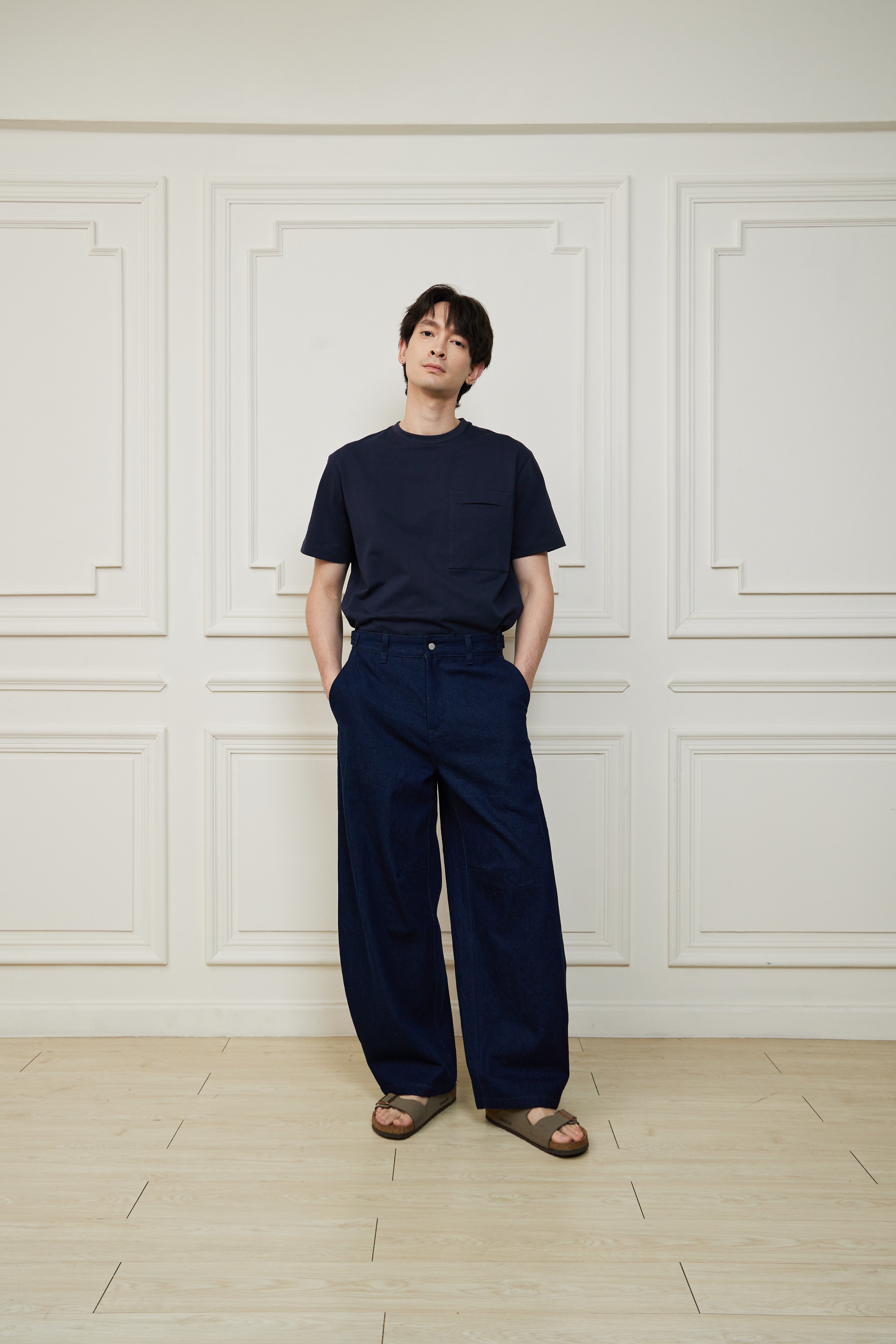 Denim Barel Pants
